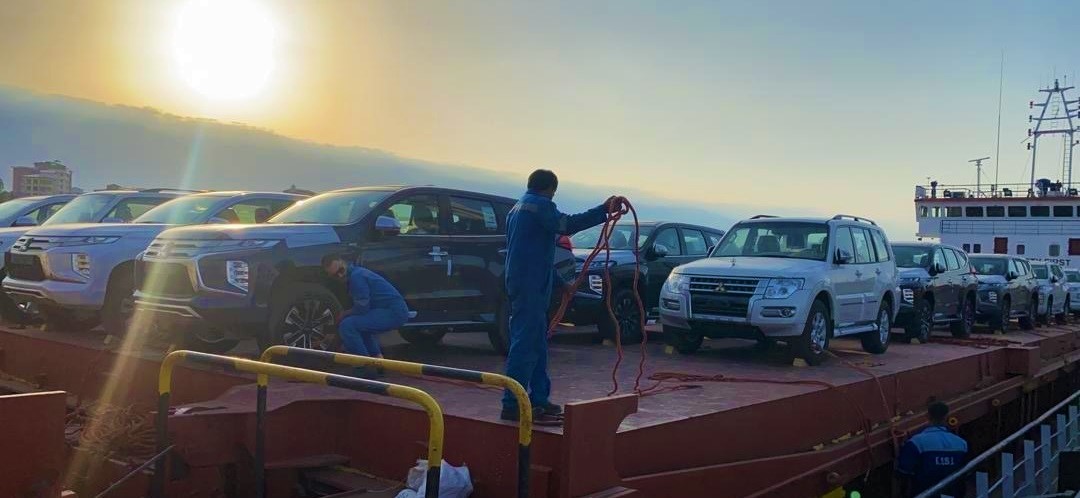 Vehicles to Aktau port